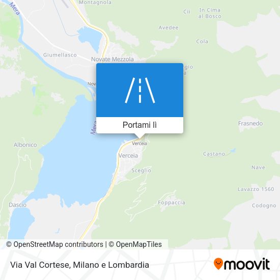 Mappa Via Val Cortese