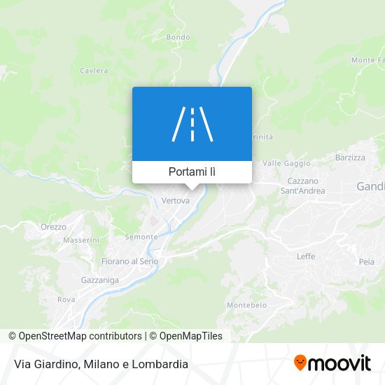 Mappa Via Giardino