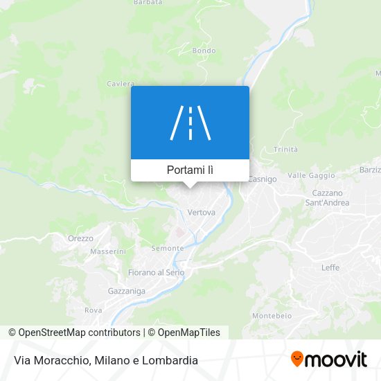 Mappa Via Moracchio