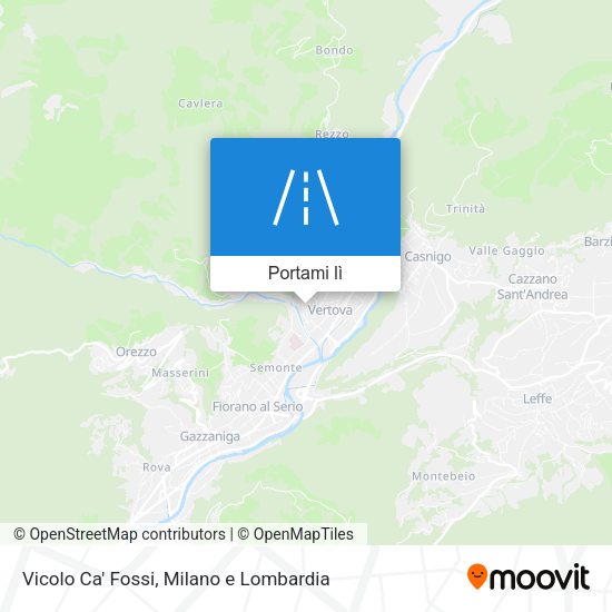 Mappa Vicolo Ca' Fossi