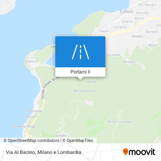 Mappa Via Al Bacino