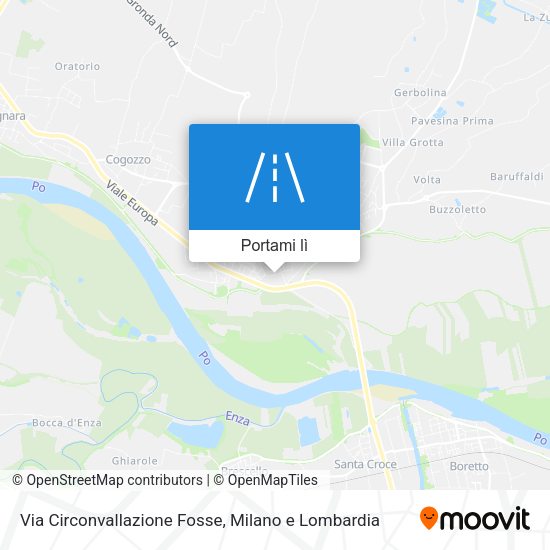Mappa Via Circonvallazione Fosse