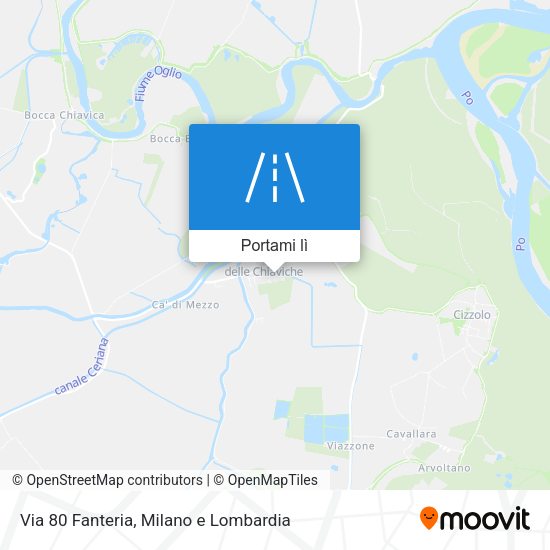 Mappa Via 80 Fanteria
