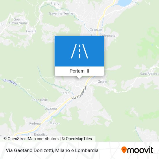 Mappa Via Gaetano Donizetti