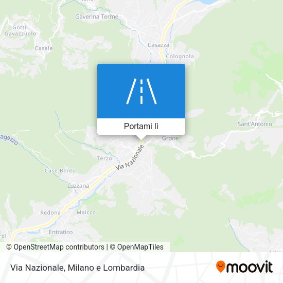 Mappa Via Nazionale