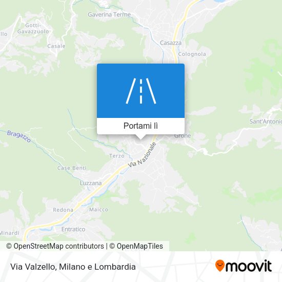 Mappa Via Valzello