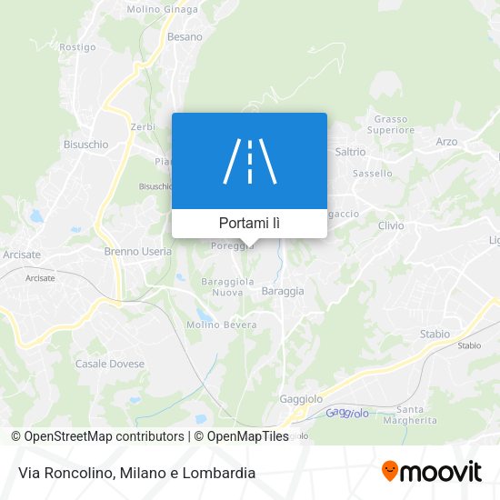 Mappa Via Roncolino