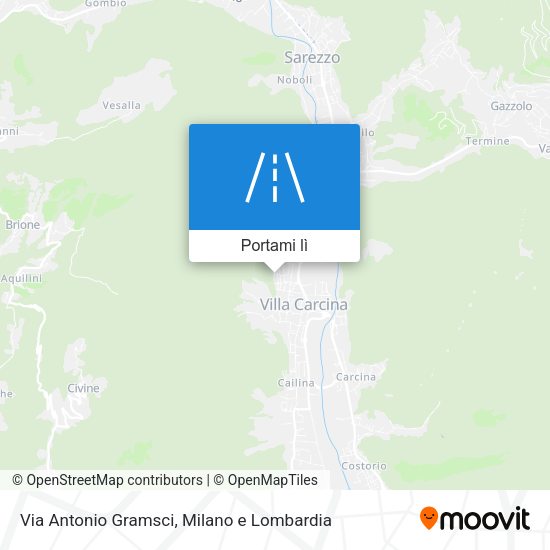 Mappa Via Antonio Gramsci