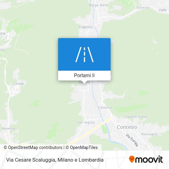 Mappa Via Cesare Scaluggia