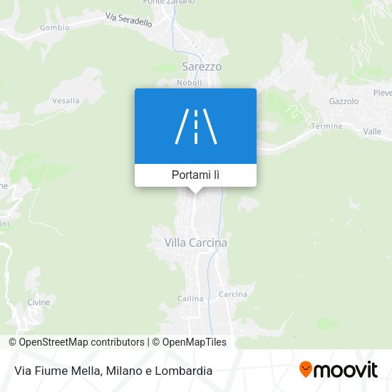 Mappa Via Fiume Mella