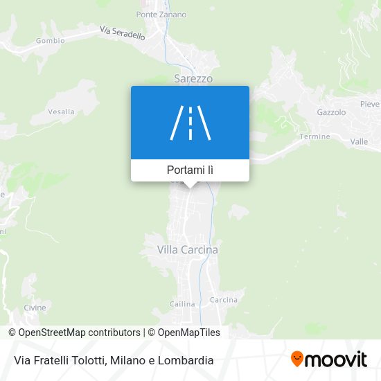 Mappa Via Fratelli Tolotti