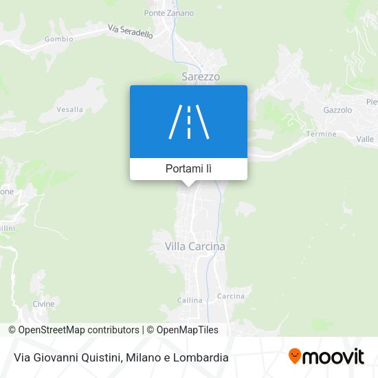 Mappa Via Giovanni Quistini