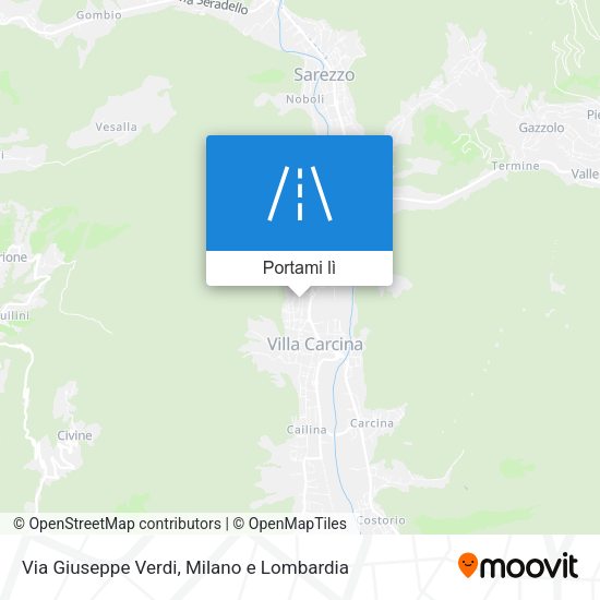 Mappa Via Giuseppe Verdi