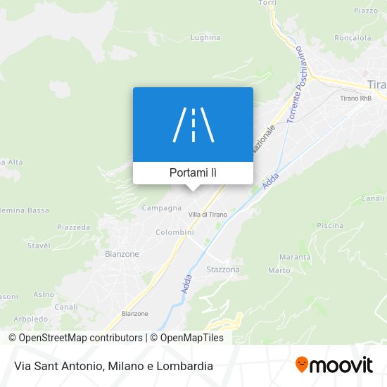Mappa Via Sant Antonio