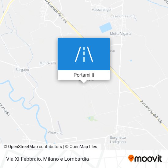 Mappa Via XI Febbraio