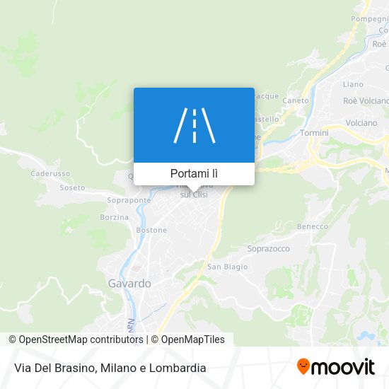 Mappa Via Del Brasino