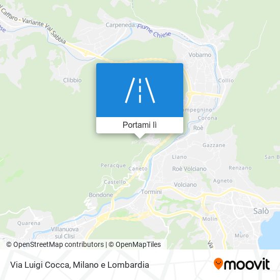 Mappa Via Luigi Cocca