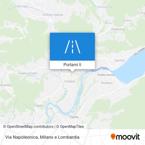 Mappa Via Napoleonica