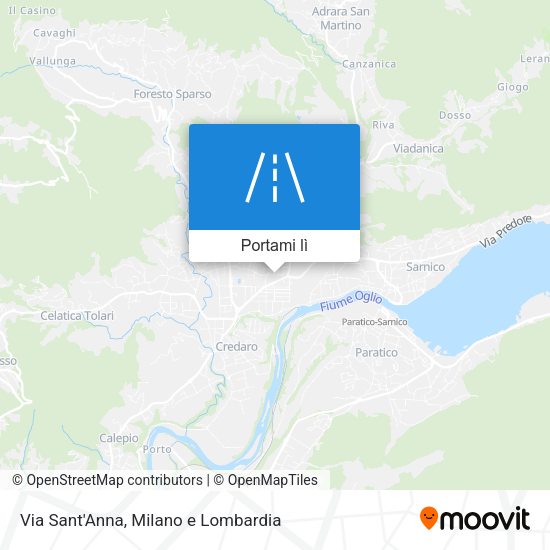 Mappa Via Sant'Anna