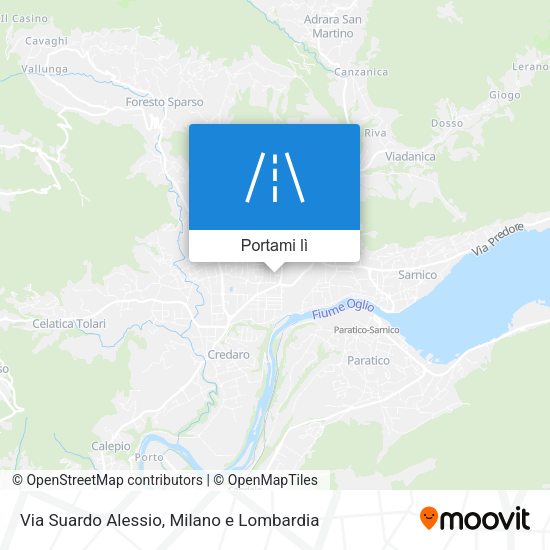 Mappa Via Suardo Alessio