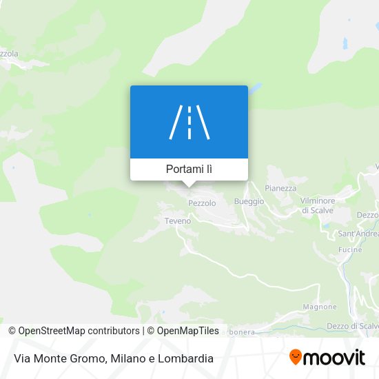 Mappa Via Monte Gromo