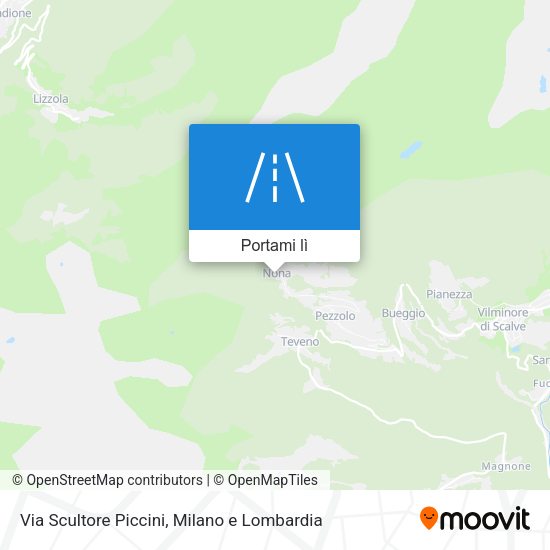 Mappa Via Scultore Piccini