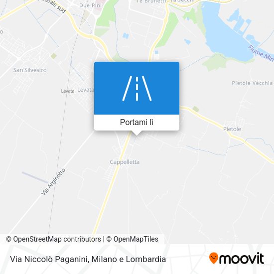 Mappa Via Niccolò Paganini