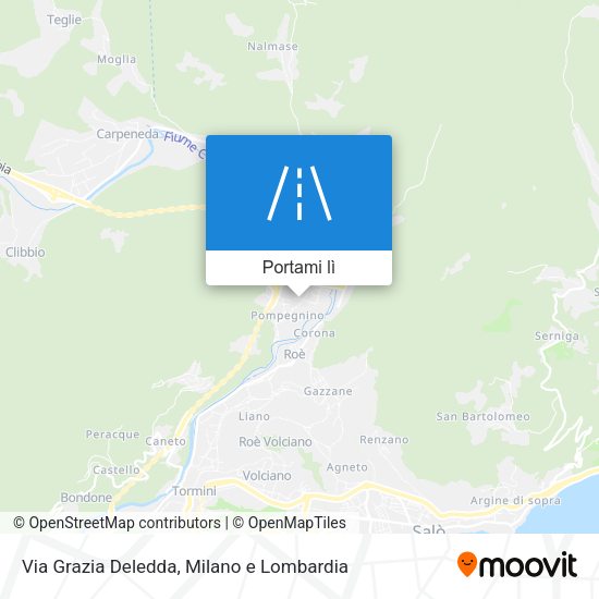 Mappa Via Grazia Deledda