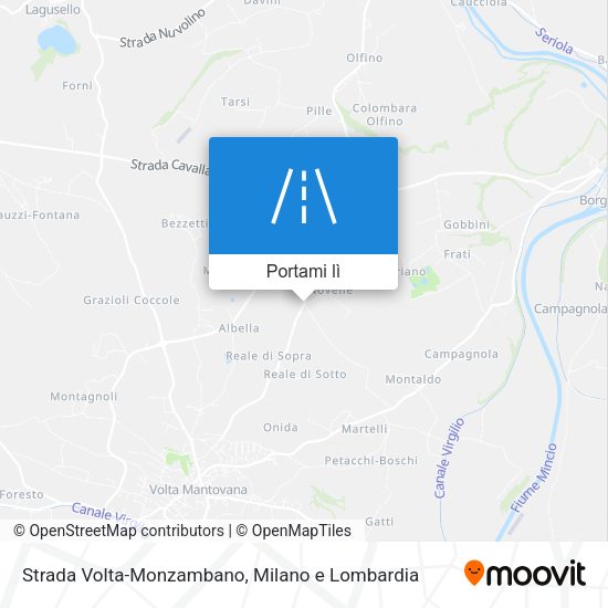 Mappa Strada Volta-Monzambano