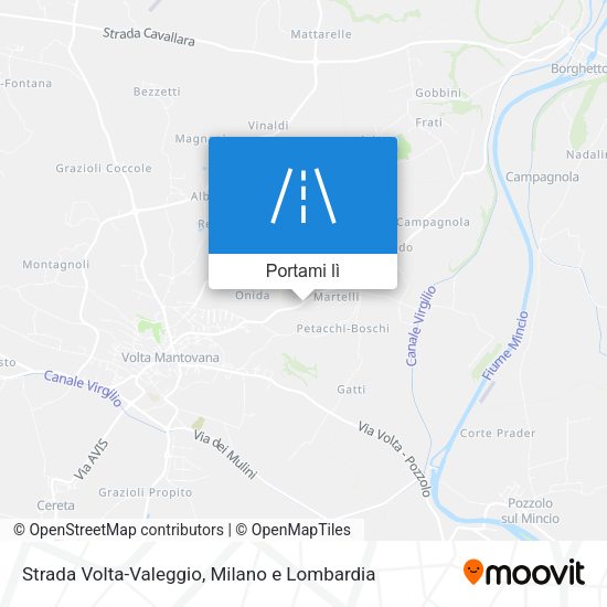 Mappa Strada Volta-Valeggio