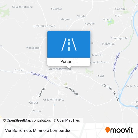 Mappa Via Borromeo