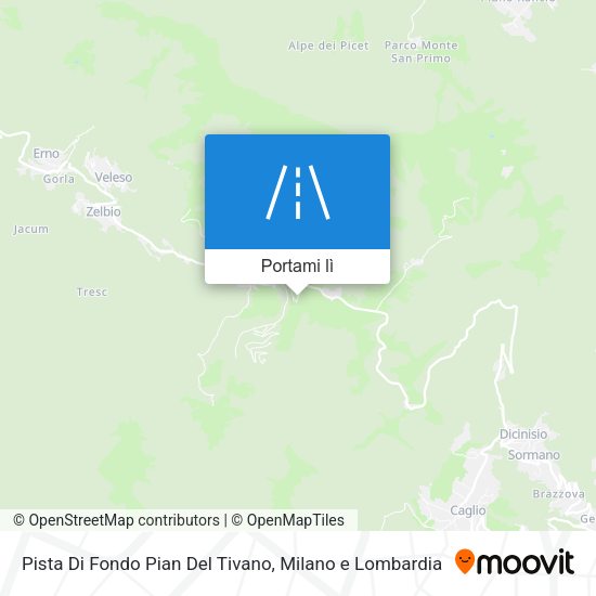 Mappa Pista Di Fondo Pian Del Tivano