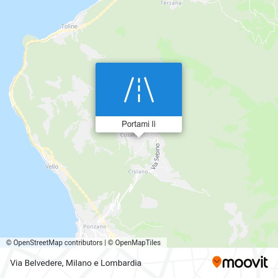 Mappa Via Belvedere