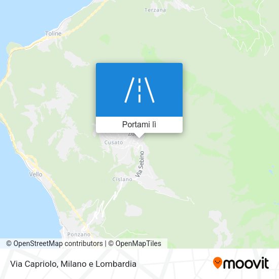 Mappa Via Capriolo