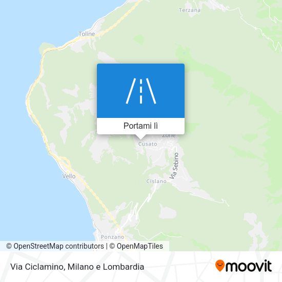 Mappa Via Ciclamino
