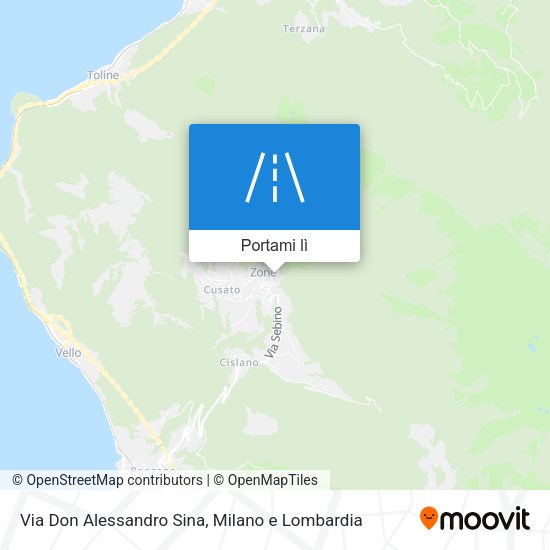Mappa Via Don Alessandro Sina