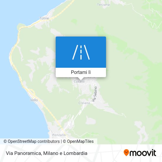 Mappa Via Panoramica
