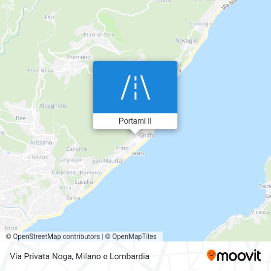 Mappa Via Privata Noga