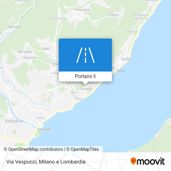 Mappa Via Vespucci