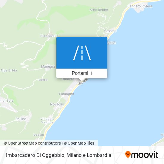 Mappa Imbarcadero Di Oggebbio