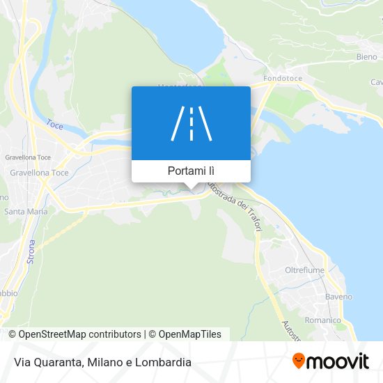 Mappa Via Quaranta