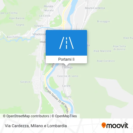 Mappa Via Cardezza