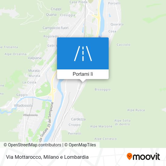 Mappa Via Mottarocco