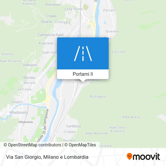 Mappa Via San Giorgio