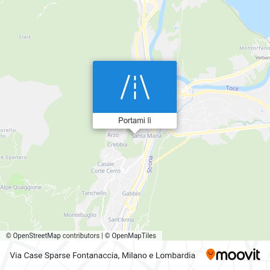 Mappa Via Case Sparse Fontanaccia