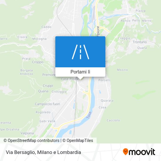 Mappa Via Bersaglio