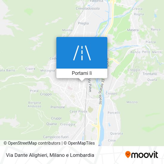 Mappa Via Dante Alighieri