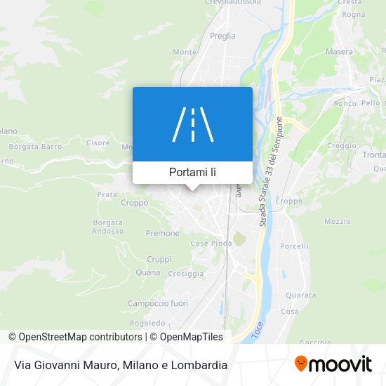 Mappa Via Giovanni Mauro