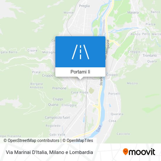 Mappa Via Marinai D'Italia