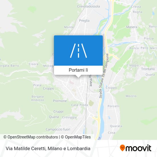 Mappa Via Matilde Ceretti